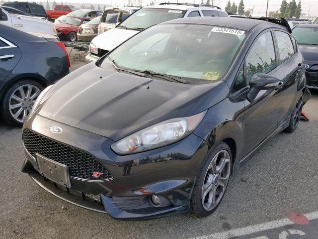 3FADP4GX2EM227840 - 2014 FORD FIESTA ST BLACK photo 2