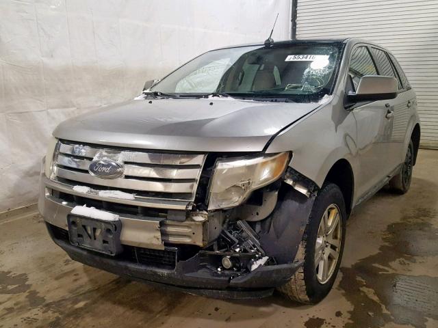 2FMDK38C18BA83343 - 2008 FORD EDGE SEL SILVER photo 2