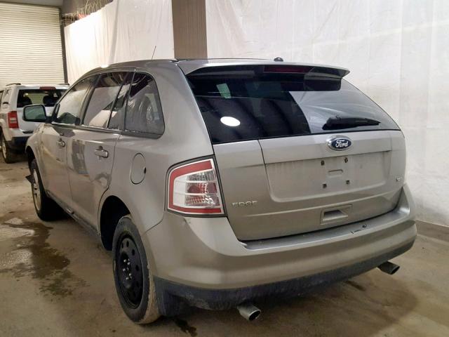 2FMDK38C18BA83343 - 2008 FORD EDGE SEL SILVER photo 3