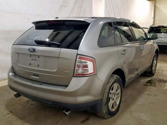 2FMDK38C18BA83343 - 2008 FORD EDGE SEL SILVER photo 4