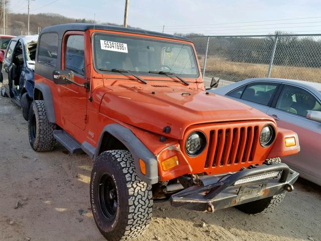 1J4FA44S35P347096 - 2005 JEEP WRANGLER / ORANGE photo 1