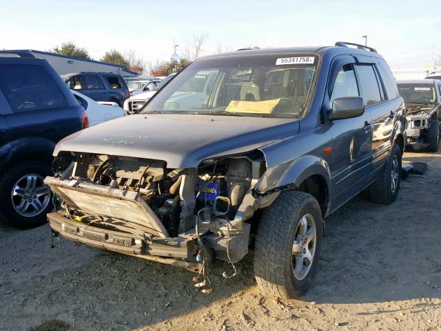 5FNYF18398B042041 - 2008 HONDA PILOT SE GRAY photo 2