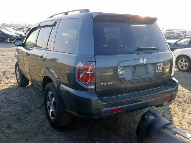 5FNYF18398B042041 - 2008 HONDA PILOT SE GRAY photo 3