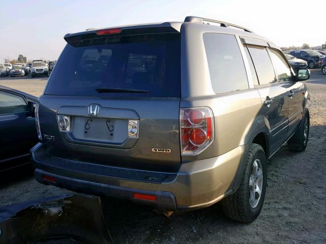 5FNYF18398B042041 - 2008 HONDA PILOT SE GRAY photo 4