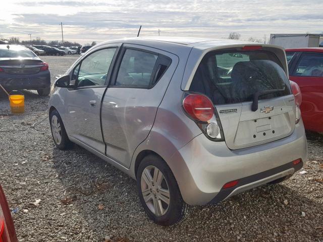 KL8CD6S99EC511723 - 2014 CHEVROLET SPARK 1LT SILVER photo 3