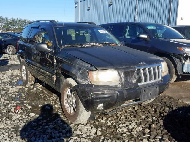 1J4GW58N34C249272 - 2004 JEEP GRAND CHER BLACK photo 1