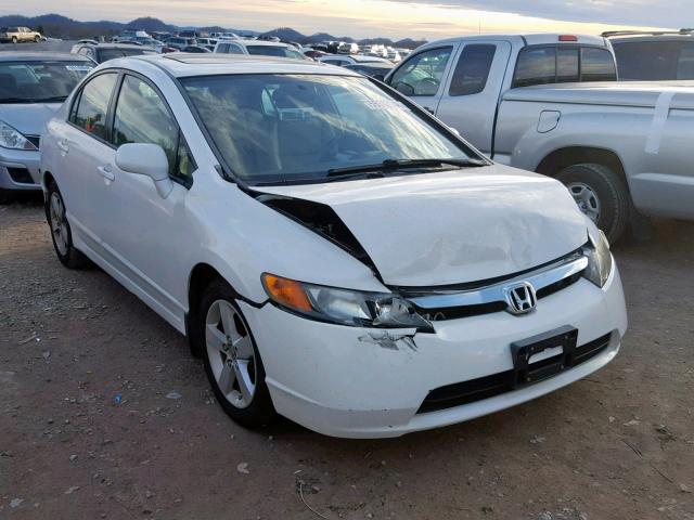 2HGFA16998H507605 - 2008 HONDA CIVIC EXL WHITE photo 1