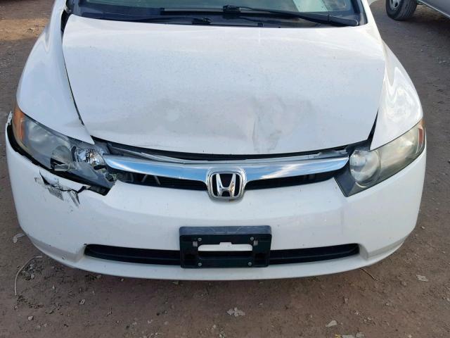 2HGFA16998H507605 - 2008 HONDA CIVIC EXL WHITE photo 7