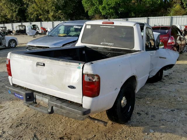 1FTYR10D74PB16178 - 2004 FORD RANGER WHITE photo 4