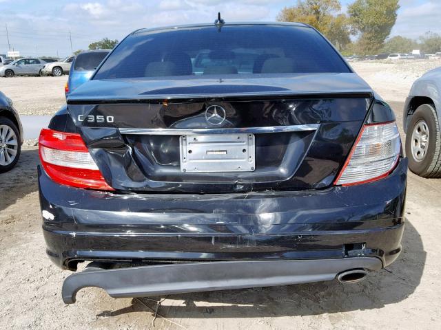 WDDGF56X08F032511 - 2008 MERCEDES-BENZ C 350 BLACK photo 9