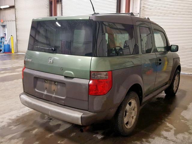 5J6YH28655L012645 - 2005 HONDA ELEMENT EX GREEN photo 4