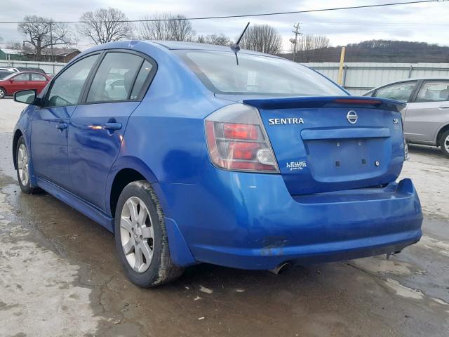 3N1AB61E09L674888 - 2009 NISSAN SENTRA 2.0 BLUE photo 3