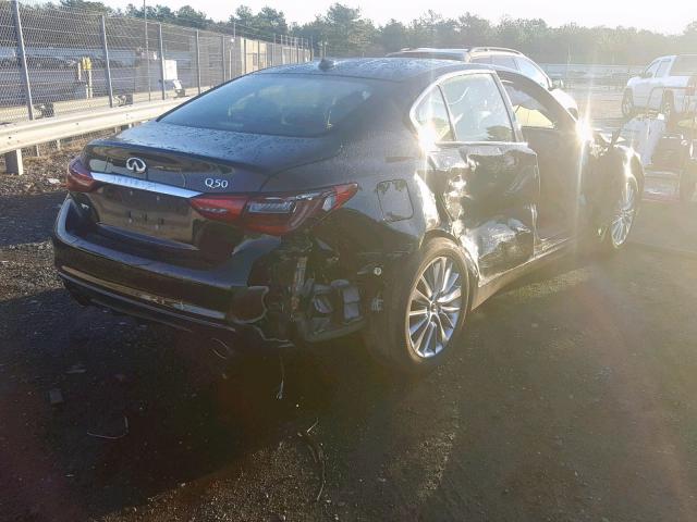 JN1EV7AR7JM436354 - 2018 INFINITI Q50 LUXE BLACK photo 4