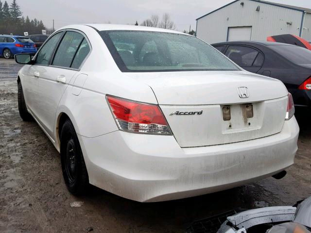 1HGCP26729A809274 - 2009 HONDA ACCORD EX WHITE photo 3