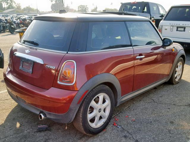 WMWMF33578TT59829 - 2008 MINI COOPER RED photo 4