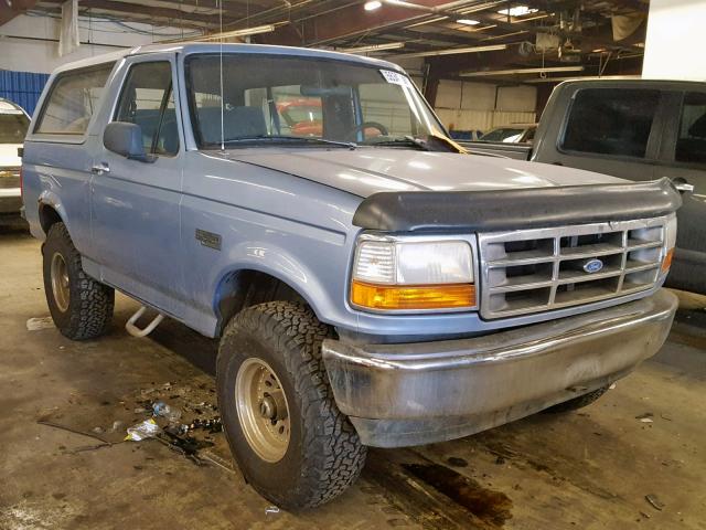 1FMEU15N1TLB27794 - 1996 FORD BRONCO U10 BLUE photo 1