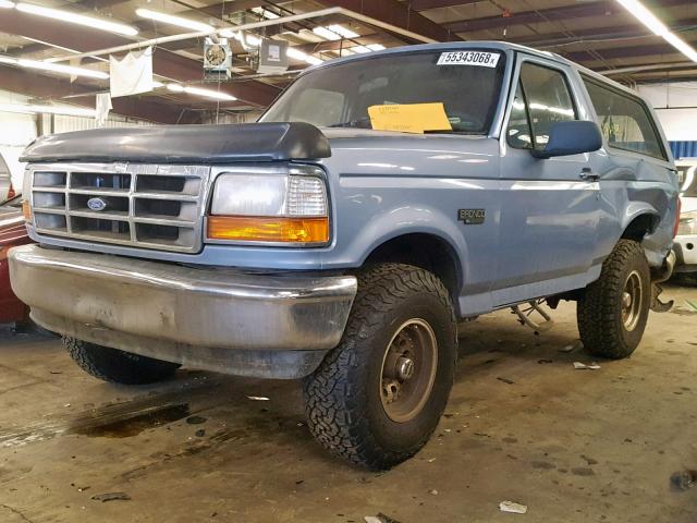 1FMEU15N1TLB27794 - 1996 FORD BRONCO U10 BLUE photo 2