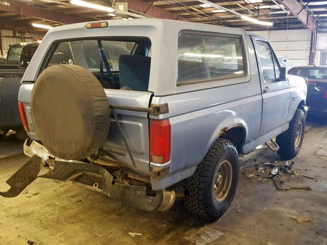 1FMEU15N1TLB27794 - 1996 FORD BRONCO U10 BLUE photo 4