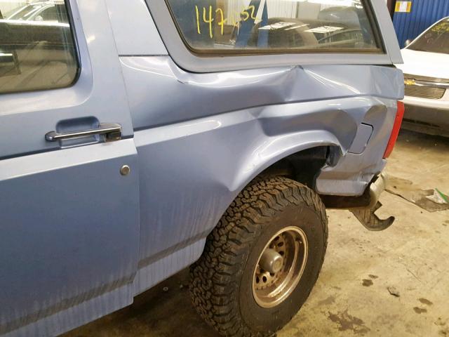 1FMEU15N1TLB27794 - 1996 FORD BRONCO U10 BLUE photo 9