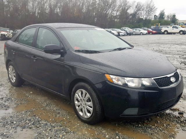 KNAFU4A28D5699048 - 2013 KIA FORTE EX BLACK photo 1