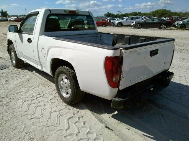 1GCCS148158238509 - 2005 CHEVROLET COLORADO WHITE photo 3