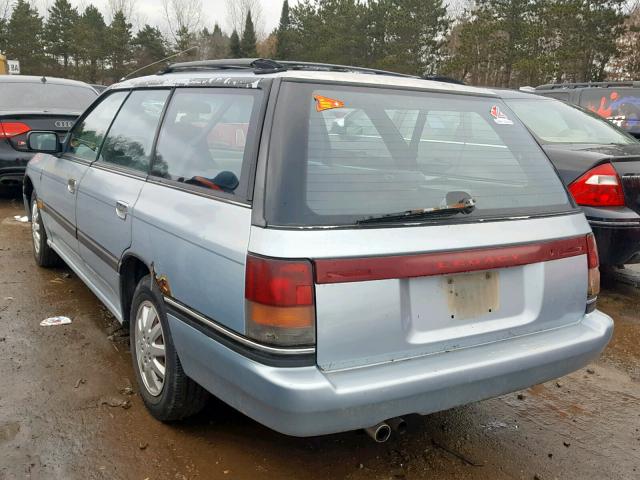 4S3BJ6324N6906677 - 1992 SUBARU LEGACY L A BLUE photo 3