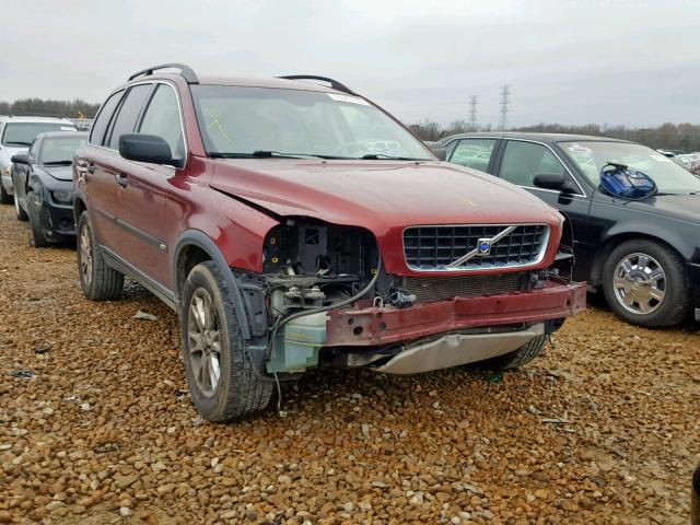 YV1CZ91H741049069 - 2004 VOLVO XC90 T6 BURGUNDY photo 1