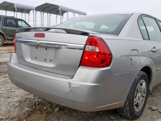 1G1ZS58F78F105465 - 2008 CHEVROLET MALIBU LS ვერცხლისფერი ფოტო 10