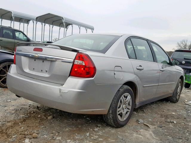 1G1ZS58F78F105465 - 2008 CHEVROLET MALIBU LS ვერცხლისფერი ფოტო 4