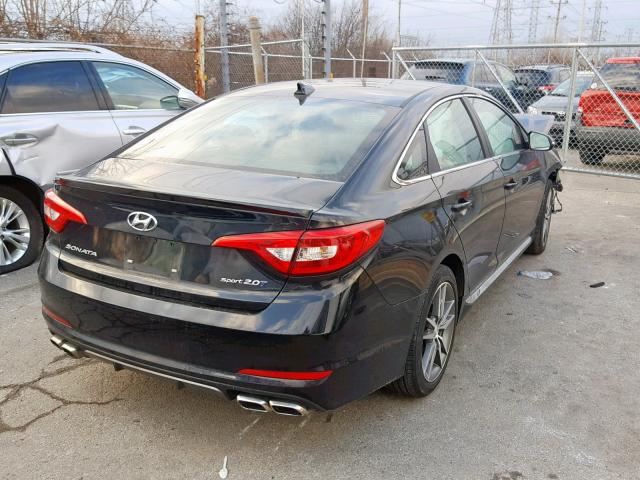 5NPE34AB5HH546716 - 2017 HYUNDAI SONATA SPO BLACK photo 4