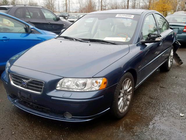 YV1RH592072634371 - 2007 VOLVO S60 2.5T BLUE photo 2