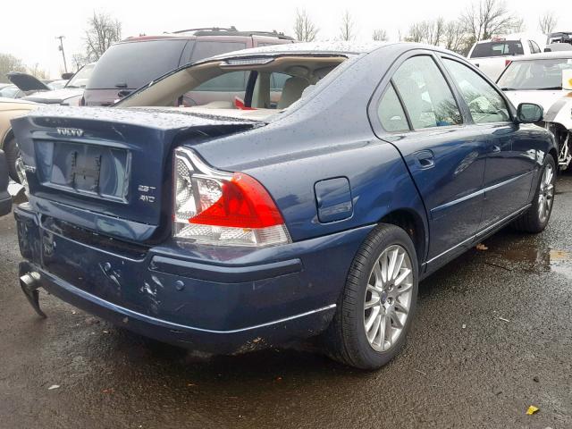 YV1RH592072634371 - 2007 VOLVO S60 2.5T BLUE photo 4