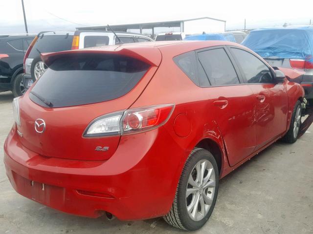 JM1BL1K55B1461920 - 2011 MAZDA 3 S RED photo 4