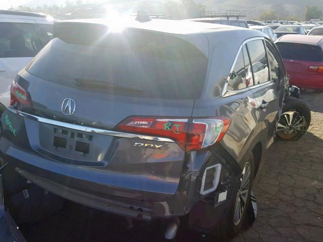 5J8TB3H79HL015537 - 2017 ACURA RDX ADVANC GRAY photo 4