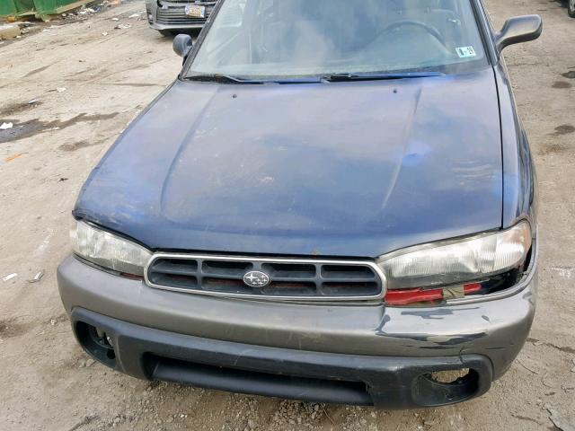 4S3BG6851T7985296 - 1996 SUBARU LEGACY OUT BLUE photo 7