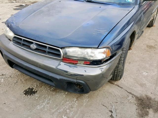 4S3BG6851T7985296 - 1996 SUBARU LEGACY OUT BLUE photo 9