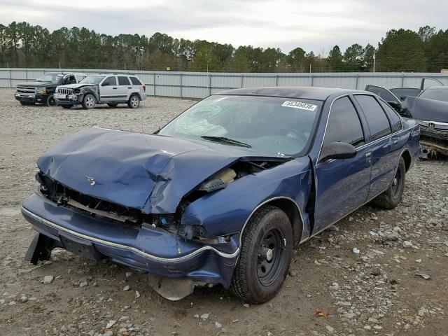 1G1BL52W3TR129857 - 1996 CHEVROLET CAPRICE CL BLUE photo 2