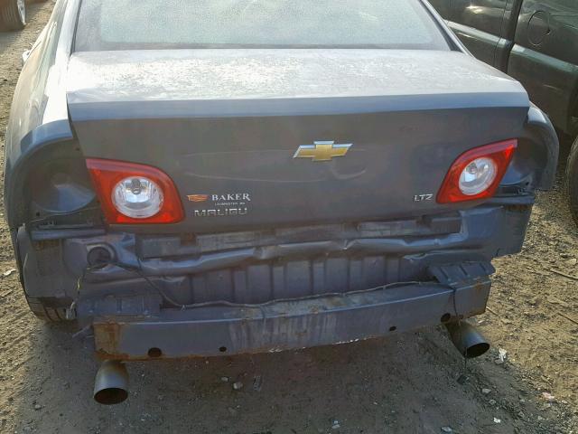 1G1ZK577584308361 - 2008 CHEVROLET MALIBU LTZ ნაცრისფერი ფოტო 9