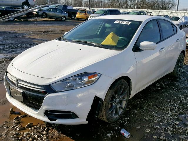 1C3CDFBA7DD150295 - 2013 DODGE DART SXT WHITE photo 2