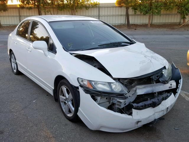 19XFA16659E019401 - 2009 HONDA CIVIC WHITE photo 1