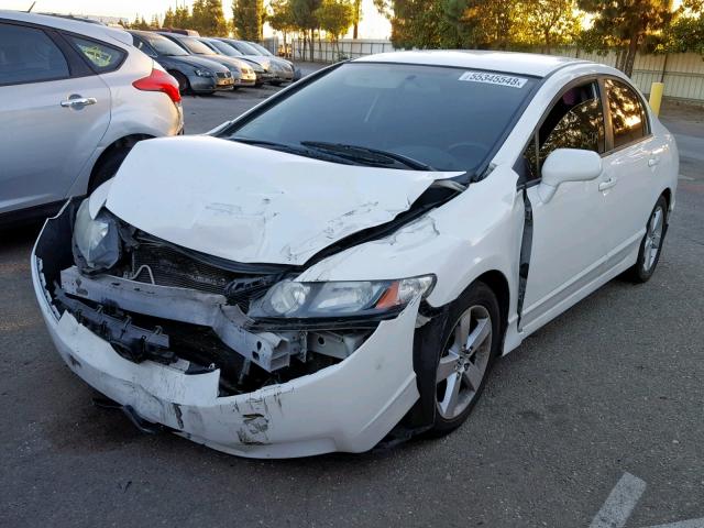 19XFA16659E019401 - 2009 HONDA CIVIC WHITE photo 2