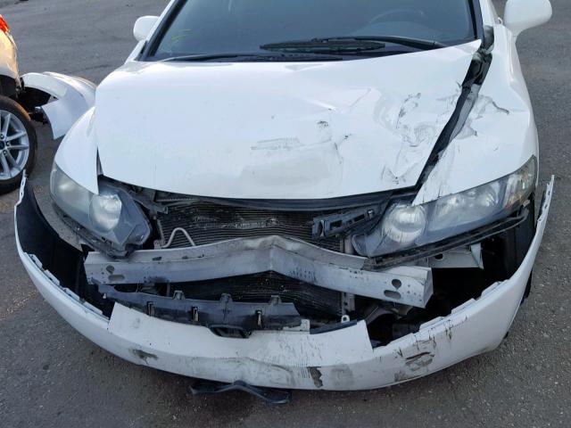 19XFA16659E019401 - 2009 HONDA CIVIC WHITE photo 7