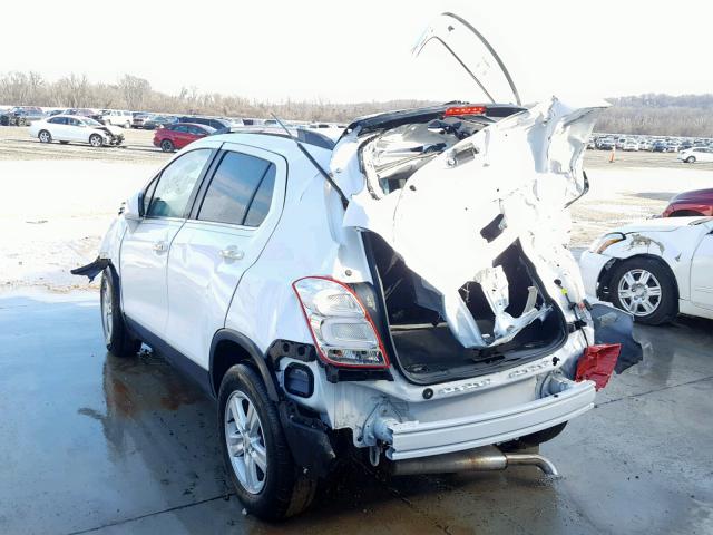 KL7CJLSBXHB196780 - 2017 CHEVROLET TRAX 1LT WHITE photo 3