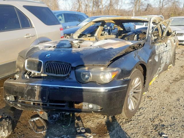 WBAGN63555DS59977 - 2005 BMW 745 LI BLACK photo 2