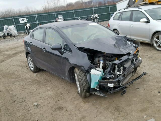 KNADN4A35D6113381 - 2013 KIA RIO EX BLACK photo 1