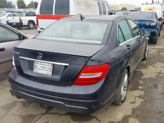 WDDGF4HB8CR194650 - 2012 MERCEDES-BENZ C 250 BLACK photo 4