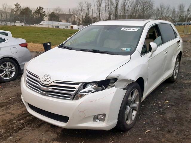 4T3ZK3BB5AU033302 - 2010 TOYOTA VENZA BASE WHITE photo 2