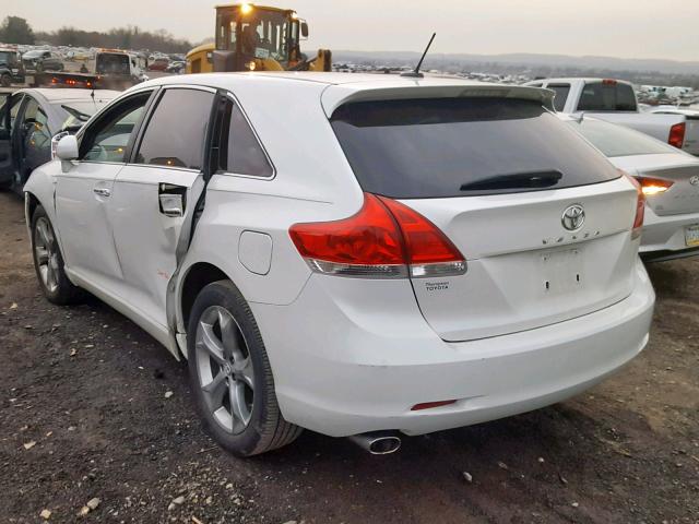 4T3ZK3BB5AU033302 - 2010 TOYOTA VENZA BASE WHITE photo 3