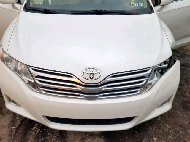 4T3ZK3BB5AU033302 - 2010 TOYOTA VENZA BASE WHITE photo 7