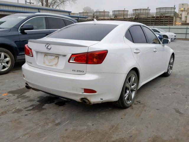 JTHBK262692088110 - 2009 LEXUS IS 250 WHITE photo 4